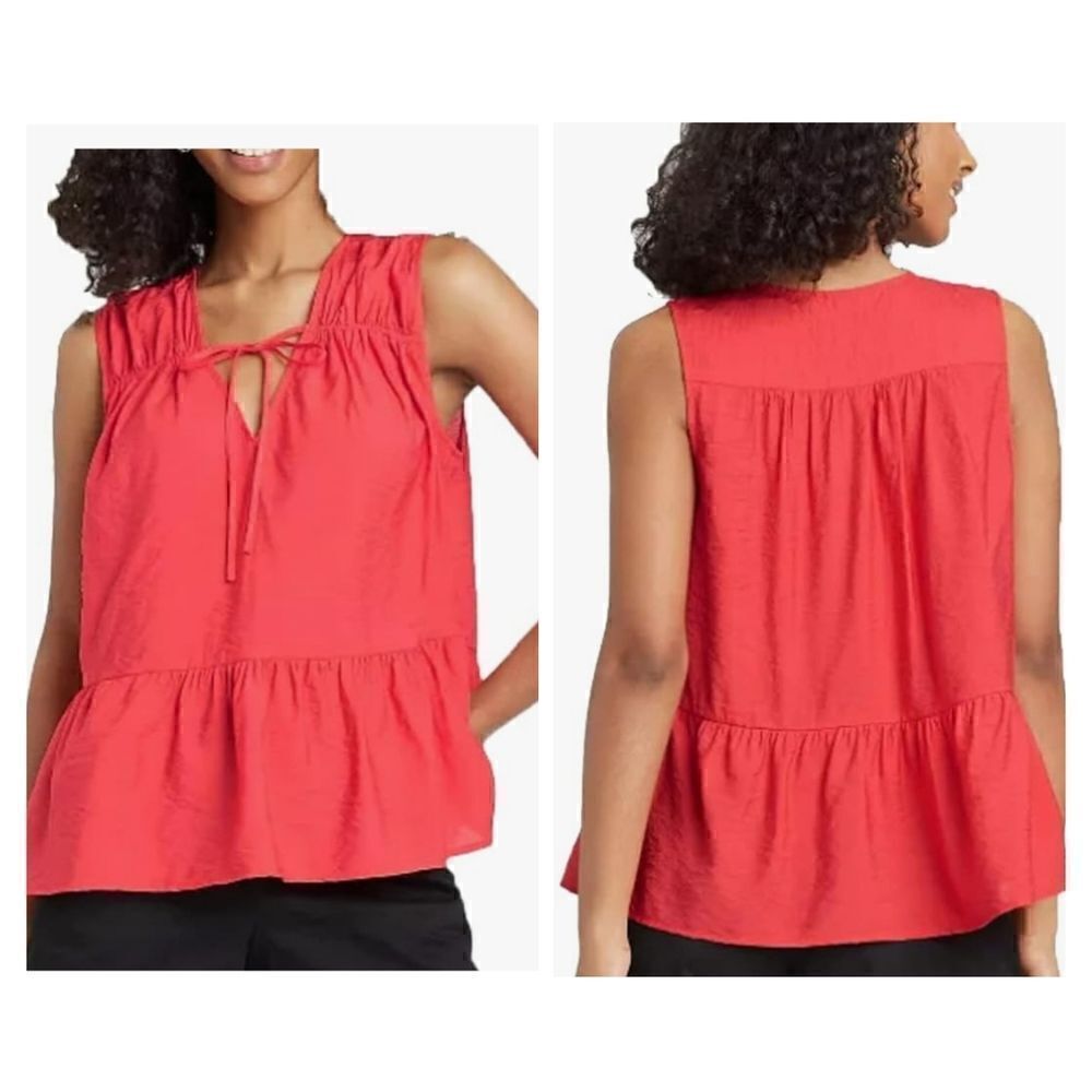 A New Day Sleeveless Smocked Top Blouse Size XL  New